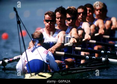 Jeux Olympiques d'Atlanta 1996 - aviron. 22-JUL-96. Jeux olympiques d'Atlanta. Aviron. Eights britanniques Banque D'Images