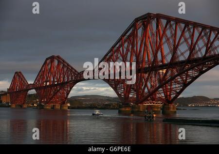 L'onu a précédemment publié une photo datée du 01/01/14 du Forth Bridge qui a été présenté comme la dernière nomination du Royaume-Uni pour le statut de patrimoine mondial. Banque D'Images