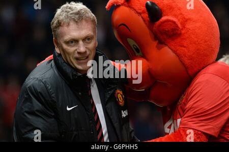 Football - Barclays Premier League - Manchester United / Swansea City - Old Trafford.David Moyes, directeur de Manchester United, avant le match de la Barclays Premier League à Old Trafford, Manchester. Banque D'Images