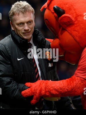 Football - Barclays Premier League - Manchester United / Swansea City - Old Trafford.David Moyes, directeur de Manchester United, avant le match de la Barclays Premier League à Old Trafford, Manchester. Banque D'Images