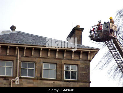 Dunblane Hydro fire Banque D'Images