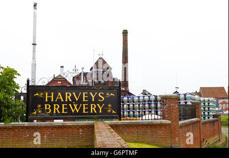 Harveys Brasserie à Lewes, East Sussex, Angleterre, Royaume-Uni Banque D'Images