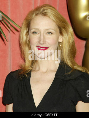 L'actrice Patricia Clarkson, candidate à l'Academy Award en tant que meilleure actrice de soutien pour son rôle dans 'pièces d'avril', arrive pour le déjeuner des nominés à l'Academy Awards organisé au Beverly Hilton à Beverly Hills, en Californie. Banque D'Images