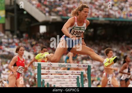 Athlétisme - Jeux Olympiques d'Atlanta - 400m haies femmes Banque D'Images