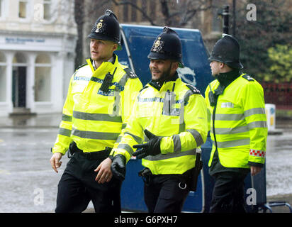 Ville de Londres policiers en patrouille à Farringdon, Londres. Banque D'Images