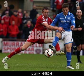 Football - Coupe de la ligue écossaise - Semi Final - Aberdeen v St Johnstone - Stade de Murrayfield Banque D'Images