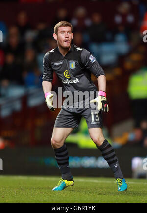 Football - FA Cup - troisième tour - Aston Villa v Sheffield United - Villa Park.Aston Villa Jed Steer pendant le troisième tour de la coupe FA à Villa Park, Birmingham. Banque D'Images