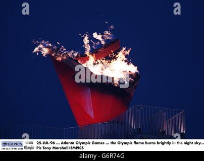 Jeux Olympiques d'Atlanta ..... La flamme olympique Banque D'Images