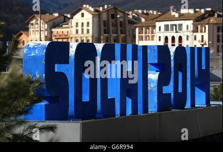 Jeux Olympiques d'hiver de Sotchi - activité avant les Jeux - Dimanche Banque D'Images