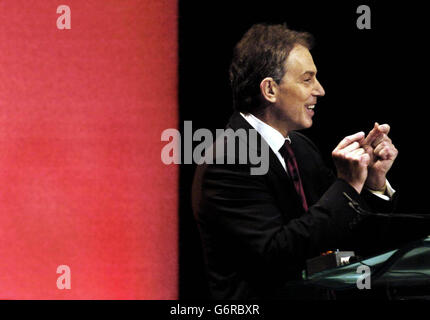 Tony Blair du parti travailliste écossais Conference Banque D'Images