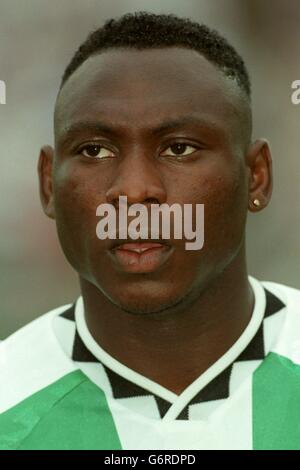 31-JUL-1996 ... Jeux Olympiques d'Atlanta ... Football pour Homme. Nigéria contre Brésil. Daniel Amokachi Banque D'Images