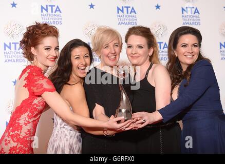 La télévision nationale Awards 2014 - Salle de presse - Londres Banque D'Images