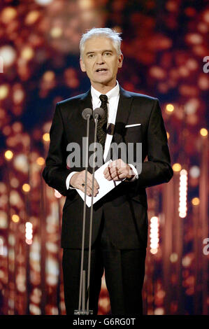 National Television Awards 2014 - spectacle - Londres.Philip Schofield sur scène lors des National Television Awards 2014 à l'O2 Arena de Londres. Banque D'Images