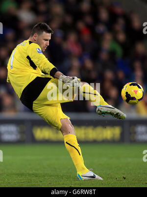 Football - Barclays Premier League - Cardiff City / Aston Villa - Cardiff City Stadium. David Marshall, gardien de but de Cardiff Banque D'Images