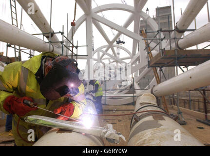 Nouveau Stade de Wembley Construction Banque D'Images
