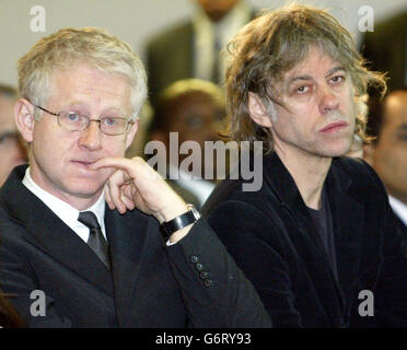 Curtis & Geldof conférence Mondialisation Banque D'Images