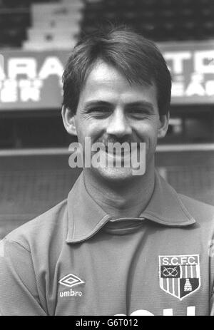 Peter Fox, gardien de but de la ville de Stoke, photographié à Victoria Ground. Banque D'Images