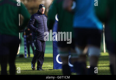 Rugby Union - RBS 6 Nations - Irlande v Pays de Galles - Irlande - l'activité de média Carlton House Banque D'Images