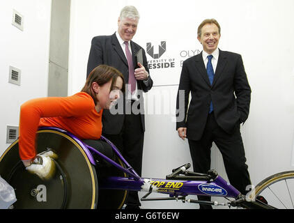 Tony Blair lors de l'Université de Teeside Banque D'Images