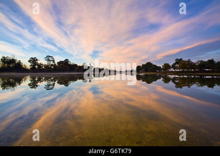 Hatchet Pond, New Forest, New Hamsphire, Angleterre Banque D'Images