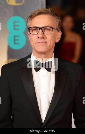 Christoph Waltz arrive à l'EE British Academy film Awards 2014, à l'Opéra Royal, Bow Street, Londres. Banque D'Images