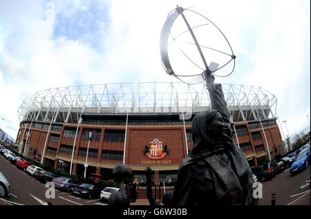 Vue générale du stade de lumière. Sunderland prendre Manchester City dans la Capital One Cup final le samedi 1er mars. Banque D'Images