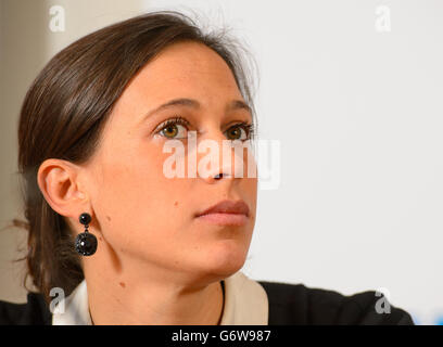 Soccer - Charlton Athletic - Roland Duchatelet Conférence de presse - The Valley.Charlton Directeur Athlétique Katrien Meire lors d'une conférence de presse à la Vallée. Banque D'Images