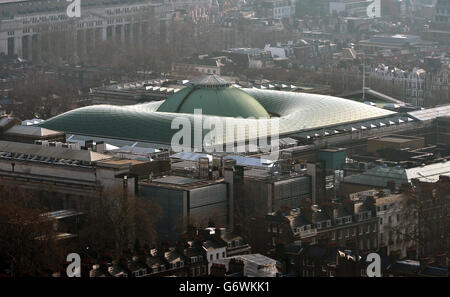 Vue générale du British Museum vue de la Tour BT, London PRESS ASSOCIATION photo. Date de la photo: Lundi 10 mars 2014. Le crédit photo devrait se lire : Anthony Devlin/PA Wire Banque D'Images