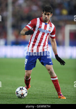 Football - UEFA Champions League - Round de 16 - second Leg - Atletico Madrid / AC Milan - Vicente Calderon.Atletico Madrid Diego Costa Banque D'Images