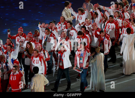 Jeux Olympiques d'hiver de Sotchi - Jour 16 Banque D'Images