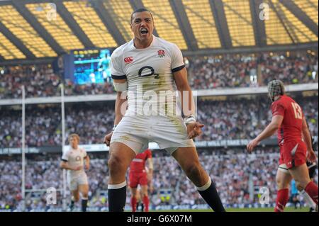 Rugby Union - RBS 6 Nations - Angleterre v Pays de Galles - Twickenham Banque D'Images