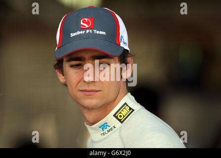 Esteban Gutierrez de Sauber F1 Team pendant la pratique du Grand Prix d'Australie 2014 à Albert Park, Melbourne, Australie.APPUYEZ SUR ASSOCIATION photo.Date de la photo : vendredi 14 mars 2014.Voir PA Story AUTO Australian.Le crédit photo devrait indiquer : Jon Buckle/PA Wire. Banque D'Images