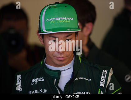 Kamui Kobayashi de Caterham F1 Team pendant la pratique du Grand Prix d'Australie 2014 à Albert Park, Melbourne, Australie. APPUYEZ SUR ASSOCIATION photo. Date de la photo : vendredi 14 mars 2014. Voir PA Story AUTO Australian. Le crédit photo devrait indiquer : Jon Buckle/PA Wire. Banque D'Images