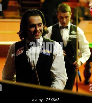 Ronnie O'Sullivan 2004 Ambassade du Canada aux Championnats du monde de snooker Banque D'Images