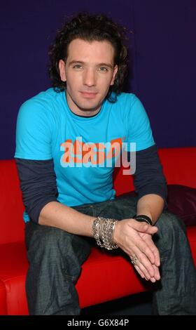 JC Chasez MTV's TRL UK Banque D'Images