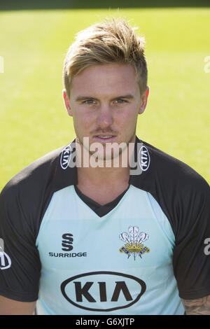 Cricket - Surrey County Cricket Club Squad Photocall 2014 - Kia Oval. Jason Roy, Surrey Banque D'Images