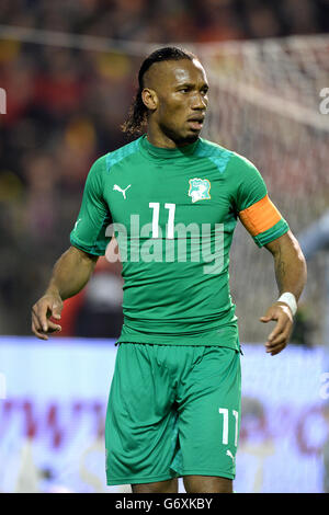 Football - International friendly - Belgique / Côte d'Ivoire - Stade Roi Baudouin. Didier Drogba, Côte d'Ivoire Banque D'Images