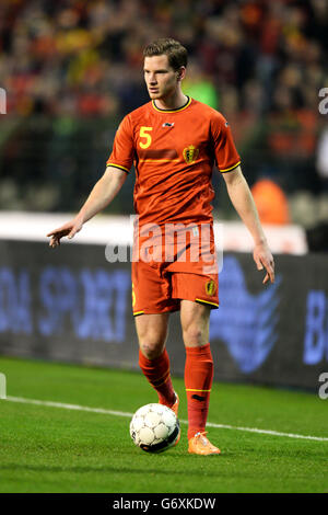 Football - International friendly - Belgique / Côte d'Ivoire - Stade Roi Baudouin. Jan Vertonghen, Belgique Banque D'Images