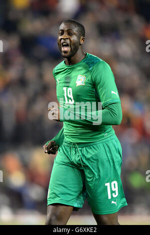 Football - International friendly - Belgique / Côte d'Ivoire - Stade Roi Baudouin. Yaya Toure, Côte d'Ivoire Banque D'Images