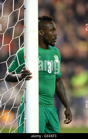 Football - International friendly - Belgique / Côte d'Ivoire - Stade Roi Baudouin. Arthur Boka, Côte d'Ivoire Banque D'Images