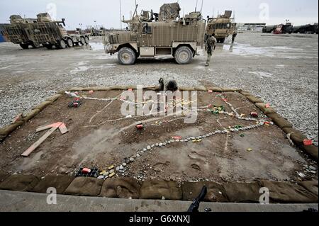 Des troupes en Afghanistan Banque D'Images