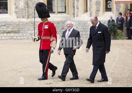 Le président Higgins visite d'Etat en Grande-Bretagne - Jour 2 Banque D'Images