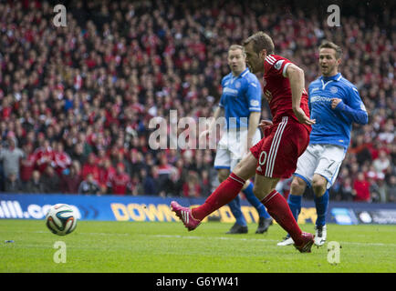 Soccer - William Hill Scottish Cup - Demi-finale - St Johnstone v Aberdeen - Ibrox Stadium Banque D'Images