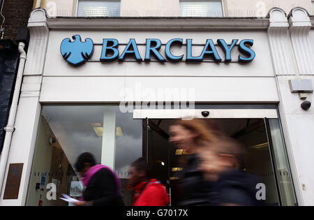 Une succursale de Barclays Bank à Islington, dans le nord de Londres. Banque D'Images