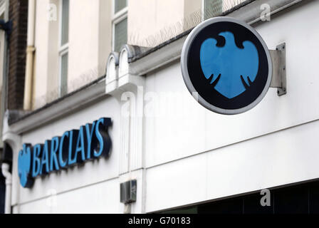 Une succursale de Barclays Bank à Islington, dans le nord de Londres. Banque D'Images