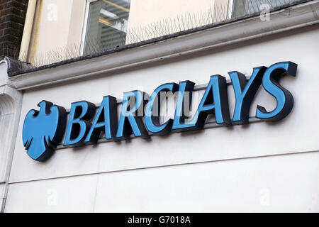 Une succursale de Barclays Bank à Islington, dans le nord de Londres. Banque D'Images