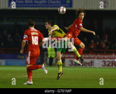 Sky Bet League Soccer - Un - Crawley Town v Sheffield United - Checkatrade.com Stadium Banque D'Images