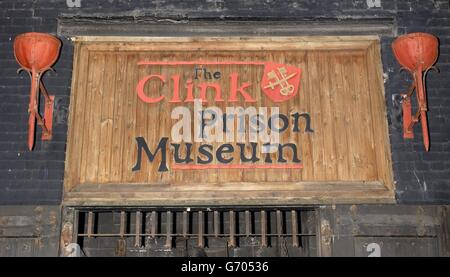 Le musée de la prison de Clink dans la rue Clink de Londres, sur la rive sud. Banque D'Images