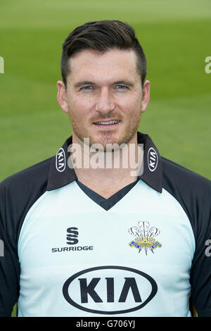 Cricket - Surrey County Cricket Club Squad Photocall 2014 - Kia Oval. Graeme Smith, Surrey Banque D'Images