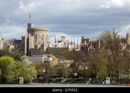 Vue sur Windsor, Berkshire. Photo générale de Windsor et Eton dans le Berkshire Banque D'Images